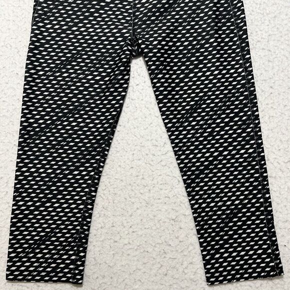 Under Armour HeatGear Women’s Medium Compression Capri Leggings Black White - Picture 7 of 11